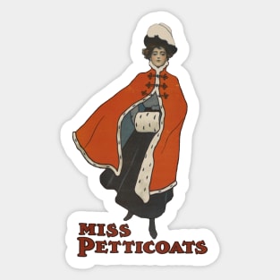 Miss Petticoats vs the World Sticker